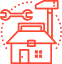 Icon representing roofing services for residential homes in Arizona, emphasizing durability and quality.