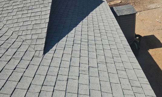 New asphalt shingle roofing installation showcasing durable, quality materials, emphasizing Ironclad Roofing's commitment to reliable roofing solutions in Arizona.