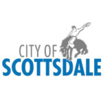 City of Scottsdale logo featuring a cowboy on a horse, representing Ironclad Roofing's service area in Arizona.