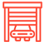 Garage icon representing residential roofing services, emphasizing tile roofing solutions and energy efficiency improvements offered by Ironclad Roofing in Arizona.