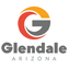 Glendale Arizona logo featuring a stylized letter G with orange and gray colors, representing local roofing services by Ironclad Roofing.